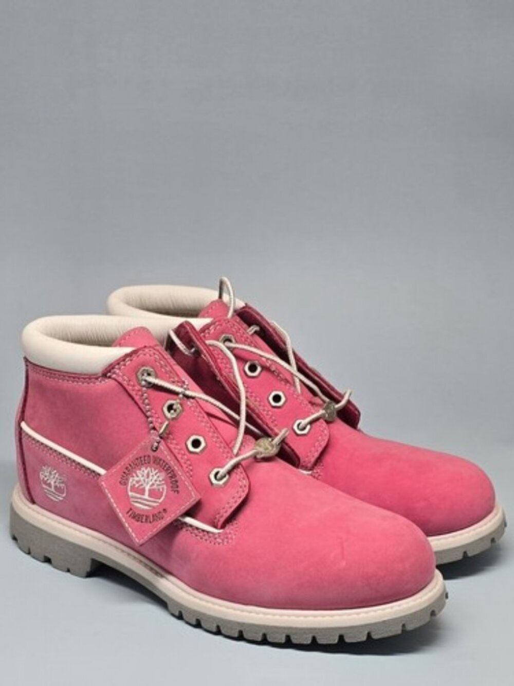 TIMBERLANDS PIKN BOOTS WOMENS 9 NEW NEVER WORN * CHUKKA PINK